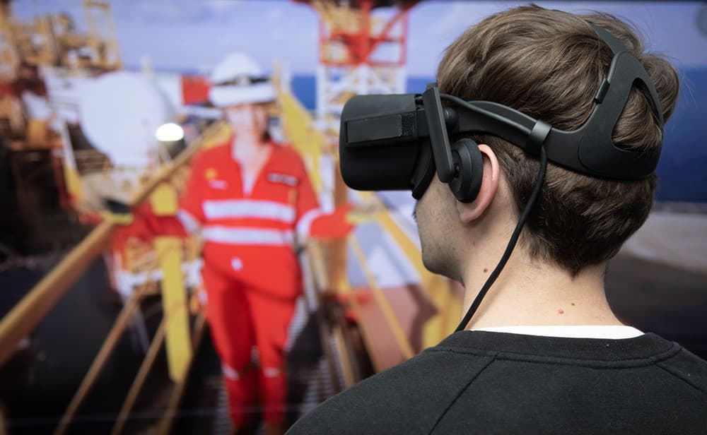 vr training on a mine site